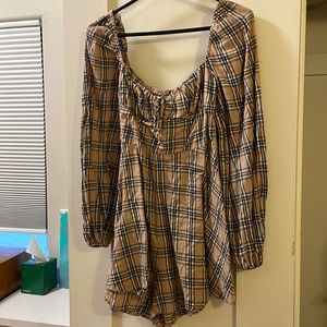 Princess Polly Plaid Romper